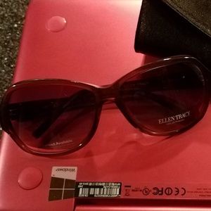 Ellen Tracy tortoise sunglasses, NWT plus case